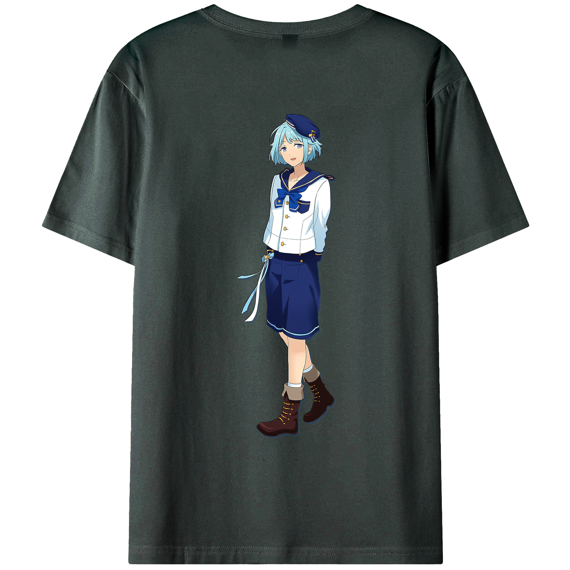 （画像用） あんさんぶるスターズ! Ensemble Stars 綿100％ メンズ半袖Tシャツ（バックプリント） 通気性